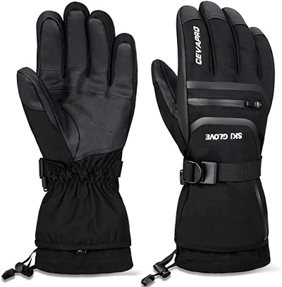  Cevapro Waterproof Ski Gloves